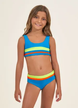 Maaji Girls Iceland Reversible Bikini Set - Ocean Blue