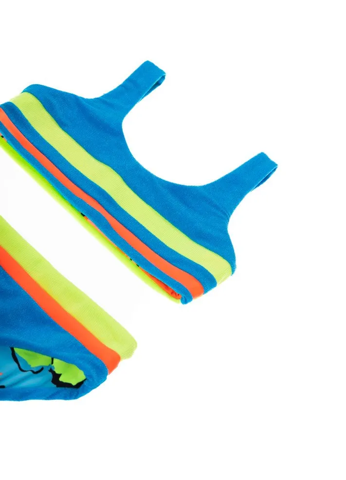 Maaji Girls Iceland Reversible Bikini Set - Ocean Blue