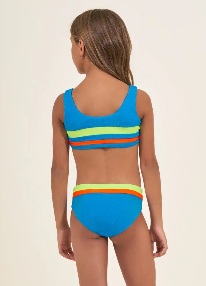 Maaji Girls Iceland Reversible Bikini Set - Ocean Blue