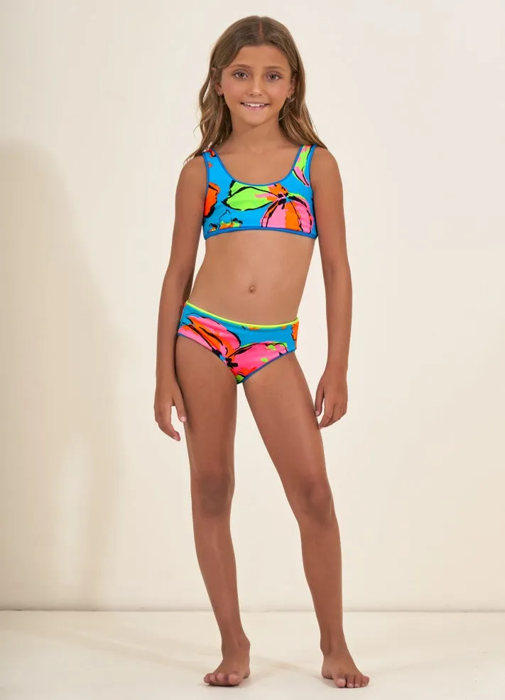 Maaji Girls Iceland Reversible Bikini Set - Ocean Blue