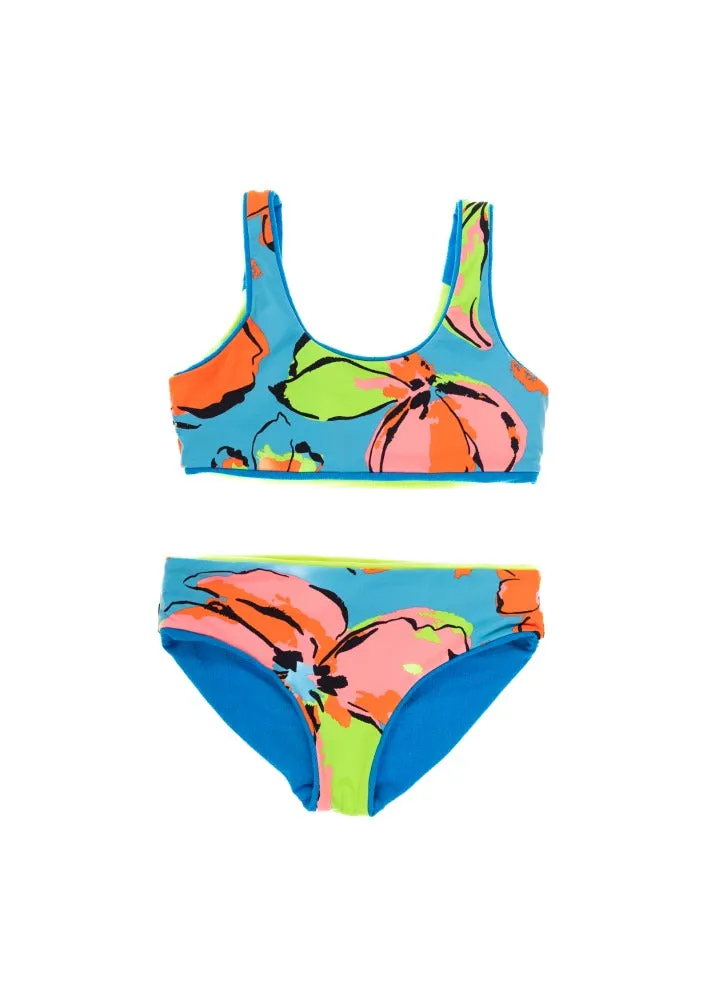 Maaji Girls Iceland Reversible Bikini Set - Ocean Blue