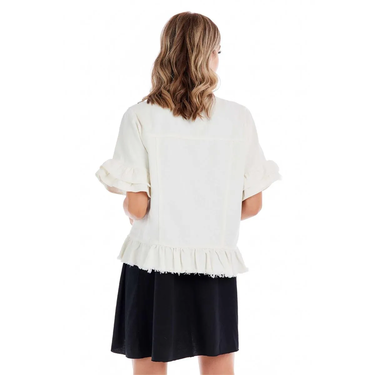Mabry Denim Jacket • White