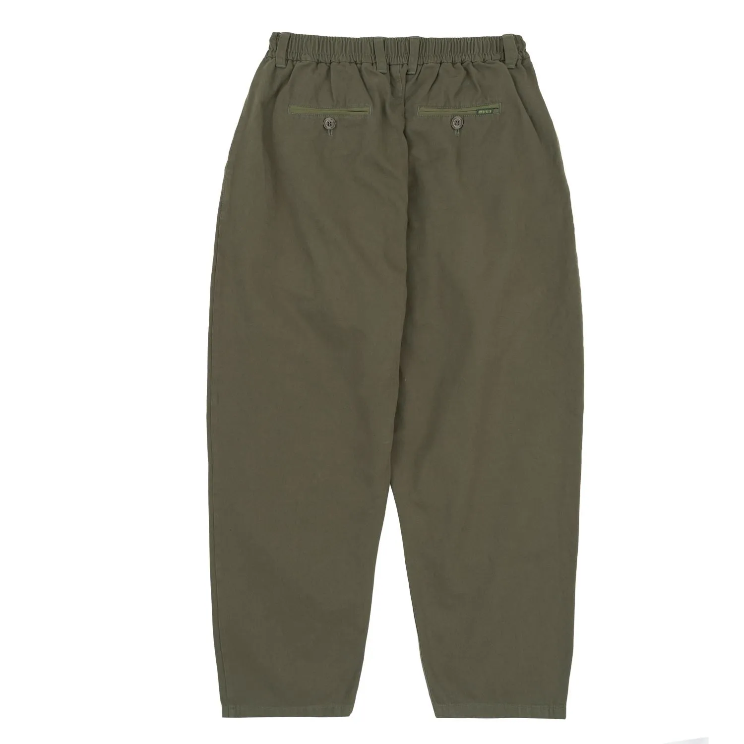Magenta Extra Loose Pants Khaki