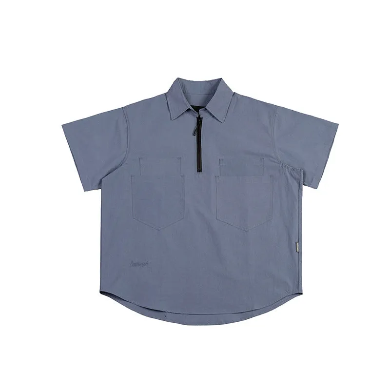 Men T-Shirt Summer Men's Solid Color Casual Simple Short Sleeve