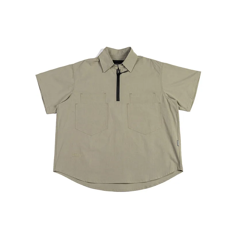 Men T-Shirt Summer Men's Solid Color Casual Simple Short Sleeve