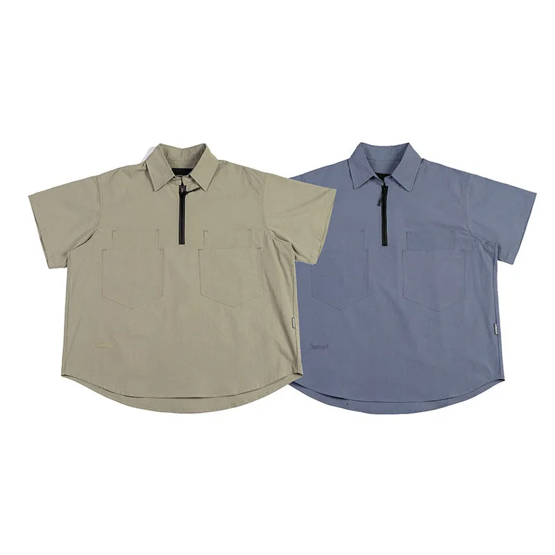 Men T-Shirt Summer Men's Solid Color Casual Simple Short Sleeve