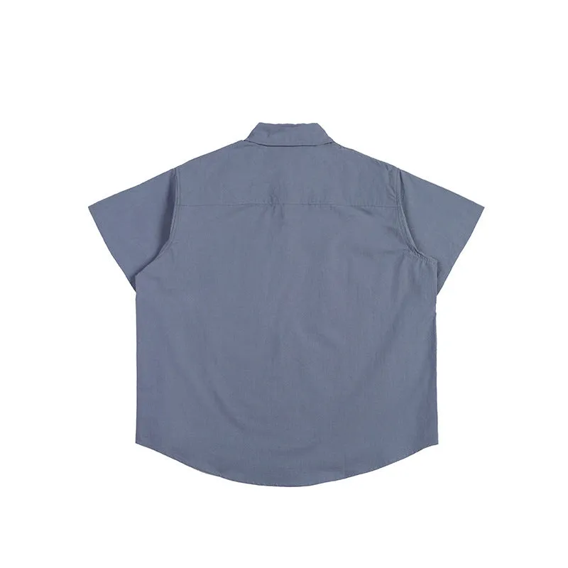 Men T-Shirt Summer Men's Solid Color Casual Simple Short Sleeve