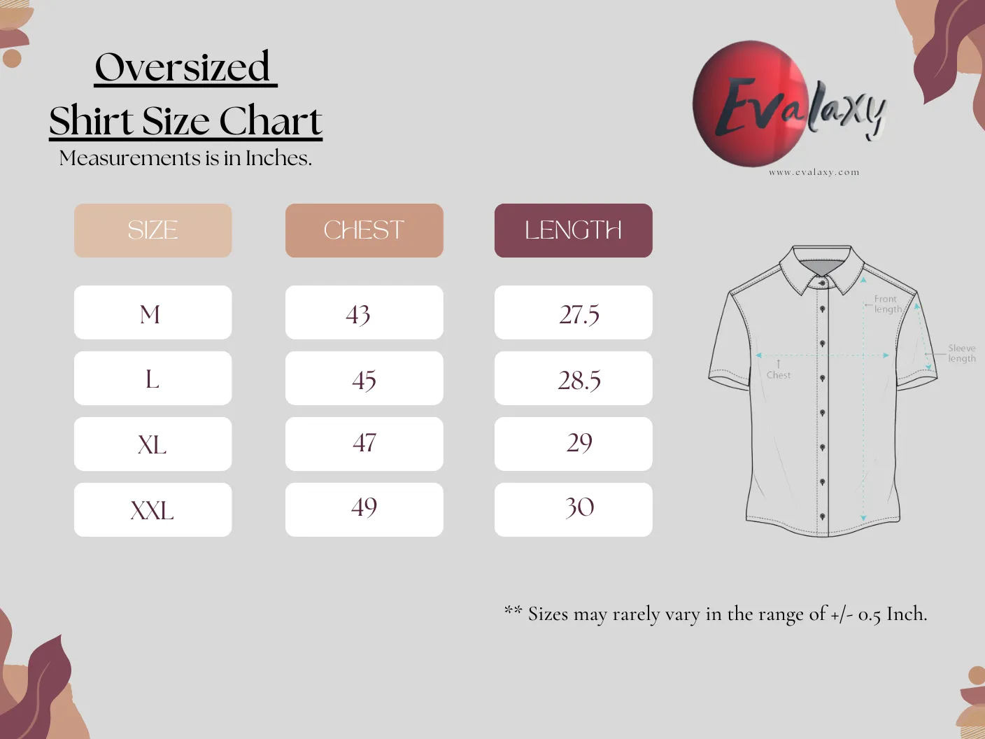 Men's Maroon Floral All Over Printed Oversized Shirt