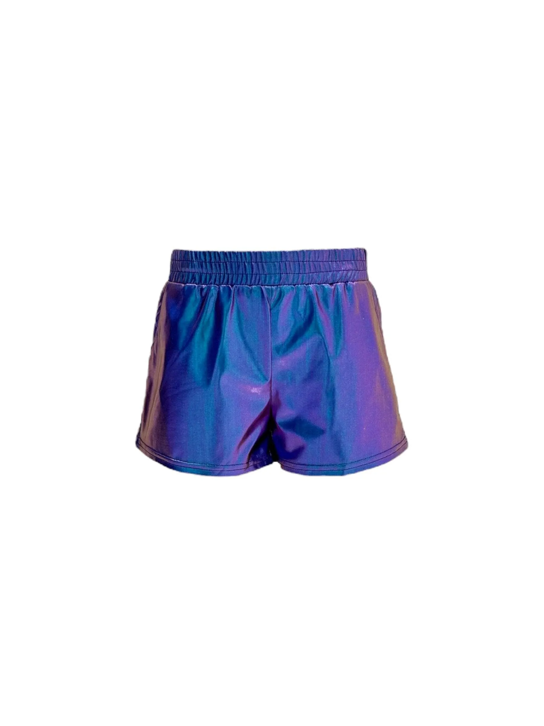 Metallic Track Shorts