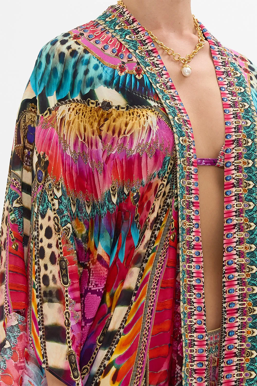 MID LENGTH KIMONO LAYER WITH COLLAR SAHARA SUPERNATURAL