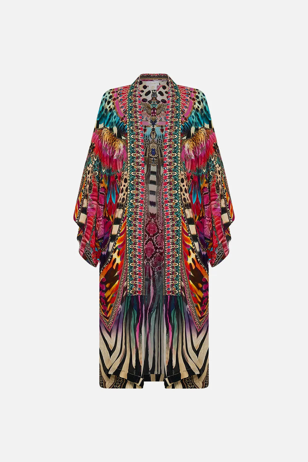 MID LENGTH KIMONO LAYER WITH COLLAR SAHARA SUPERNATURAL