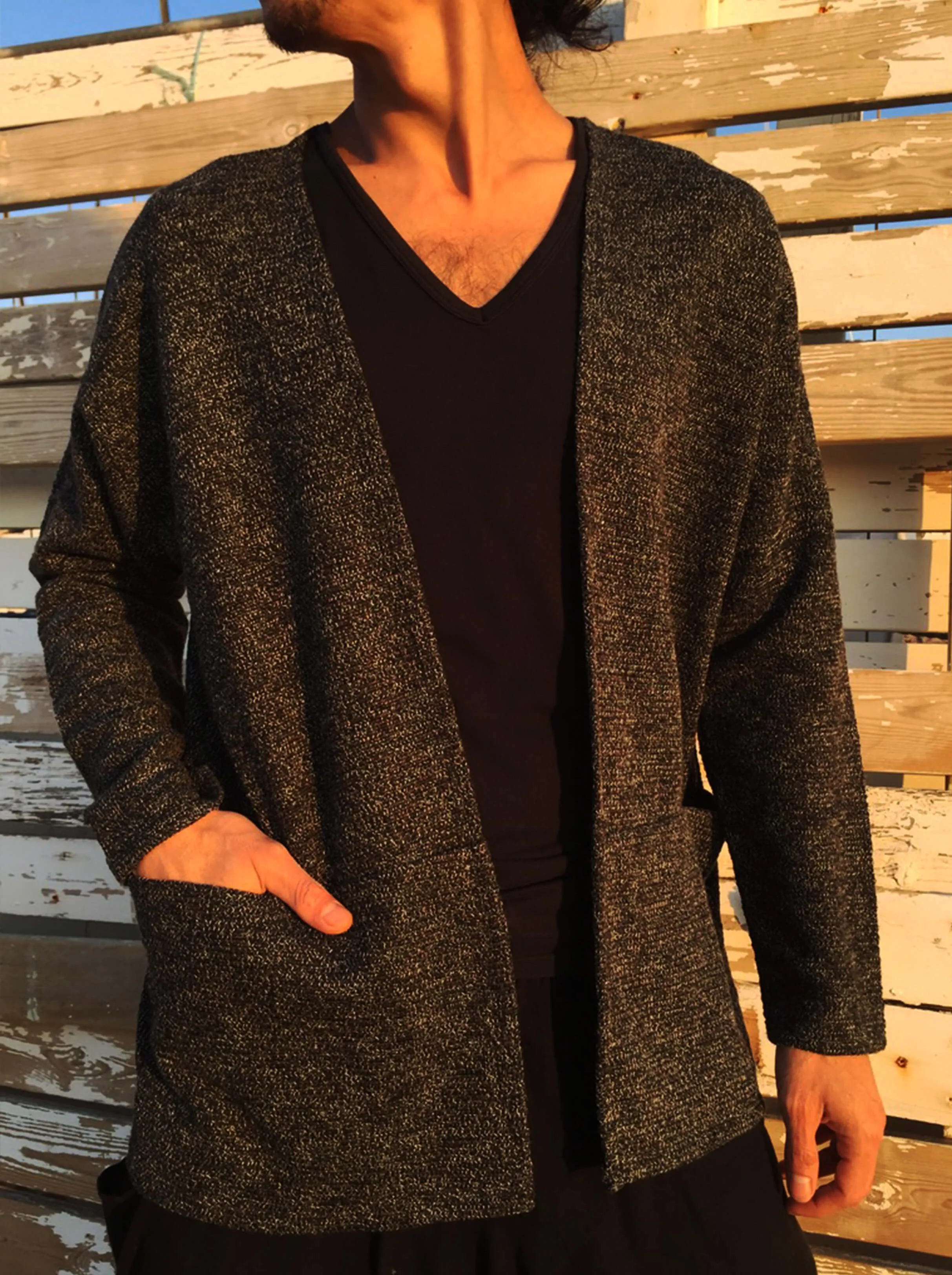 Mottled Knitted Jacket