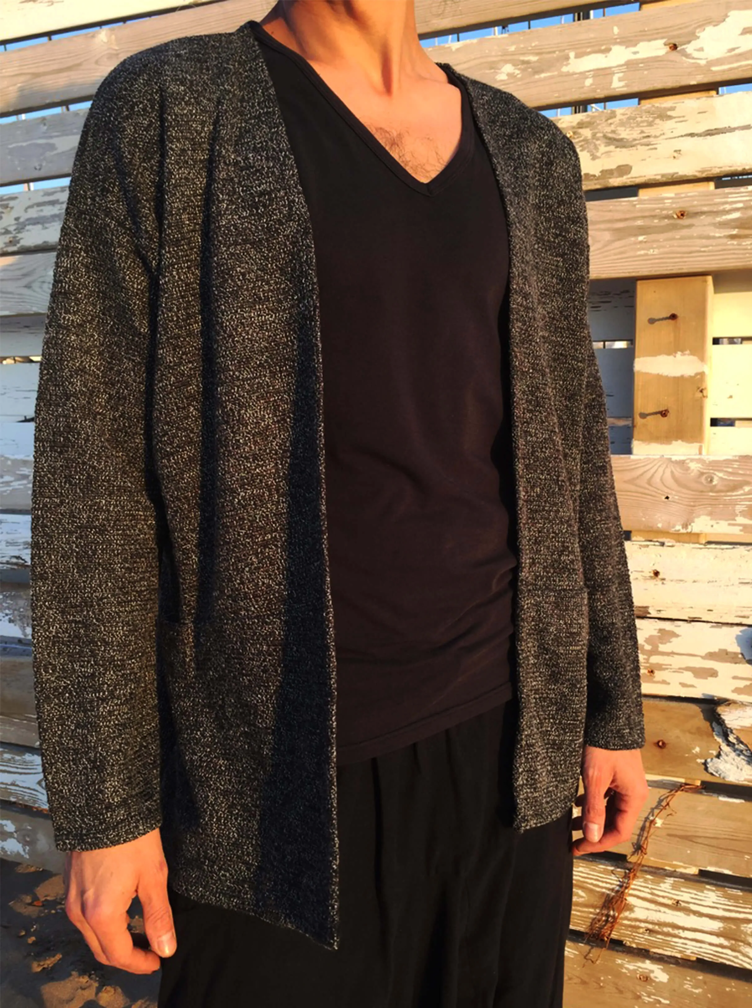 Mottled Knitted Jacket