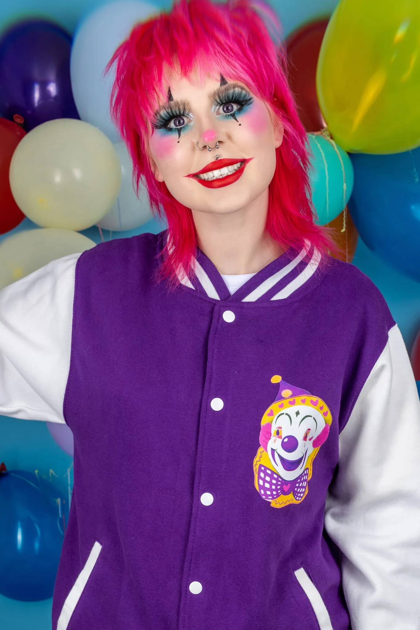 Noodles The Clown Purple Varsity Jacket