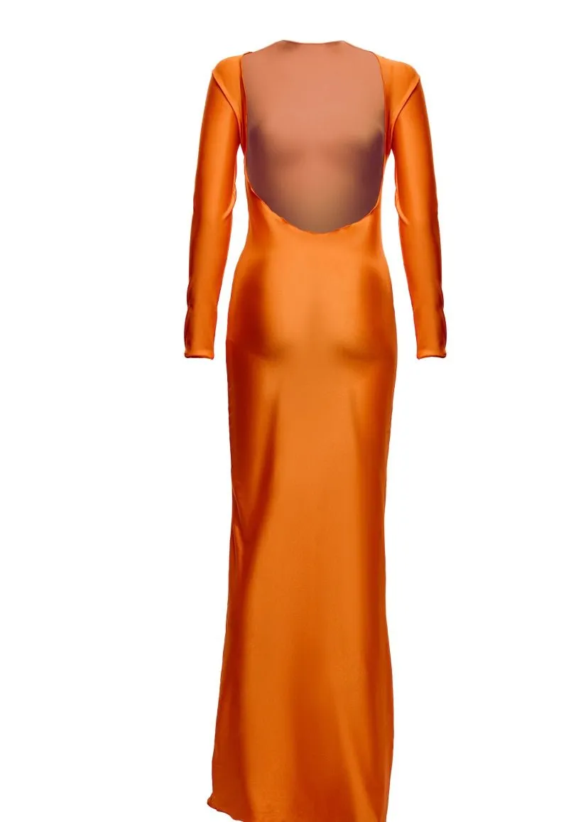 Orange Sunset Mirage Beach Cover Up Dress