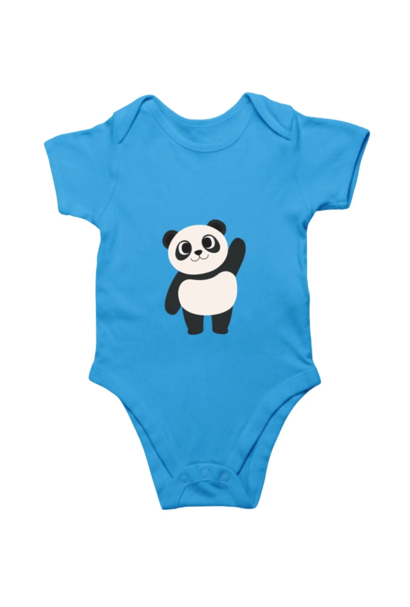 Orchid Blue Romper Bodysuit - Panda
