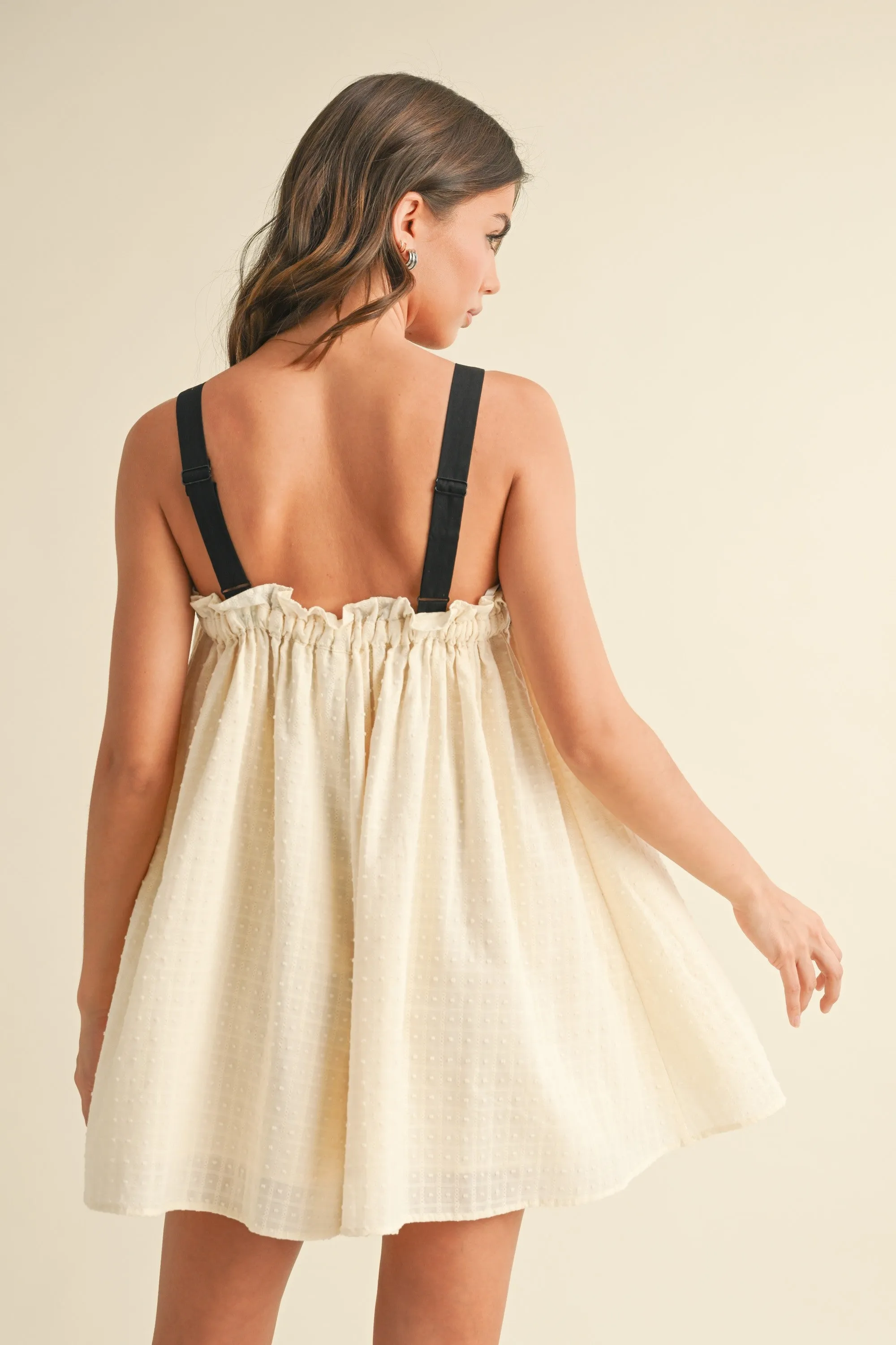 Oversized Bow Romper - Cream