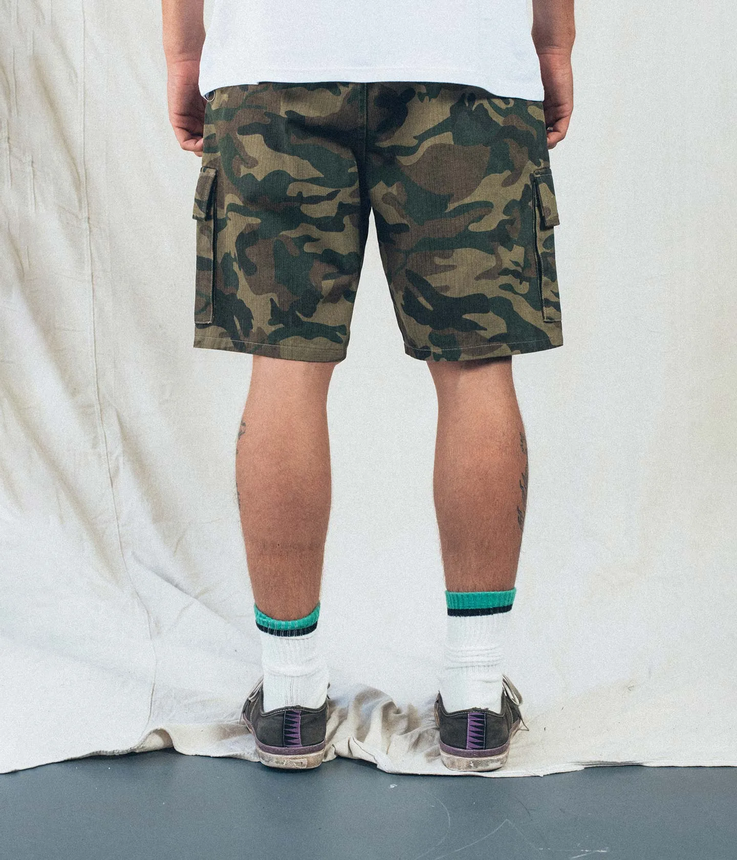 PRAYER CARGO WALKSHORT // WORN CAMO
