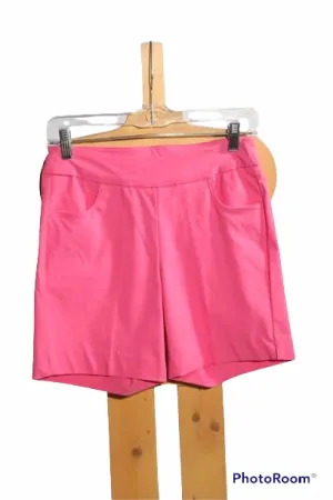 Pull On Short With Side Vent-Hot Pink