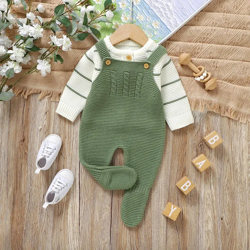 "Riley"  2  PC  Knit Romper Set