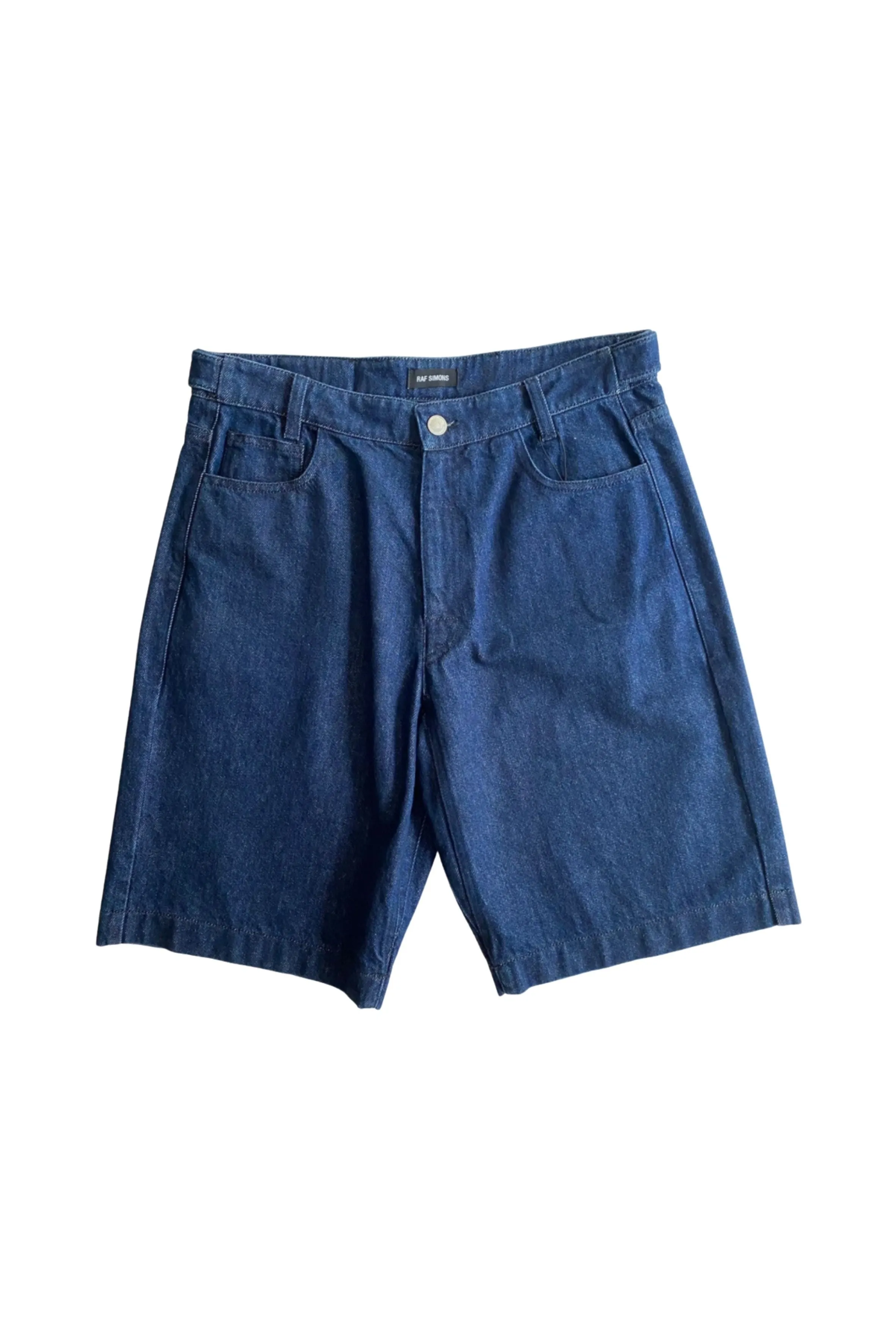 Raf Simons Replicants Print Denim Shorts