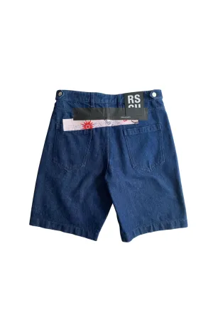 Raf Simons Replicants Print Denim Shorts