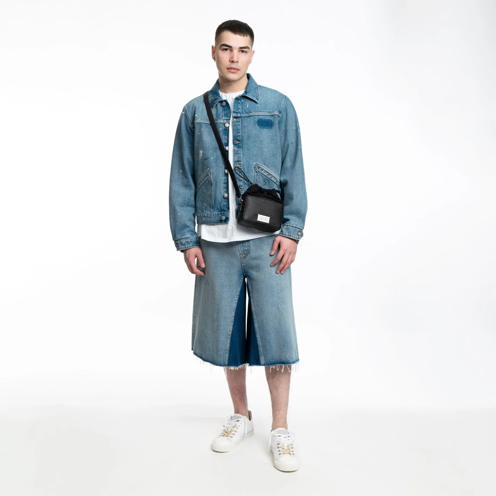 Raw Dyed Denim Shorts