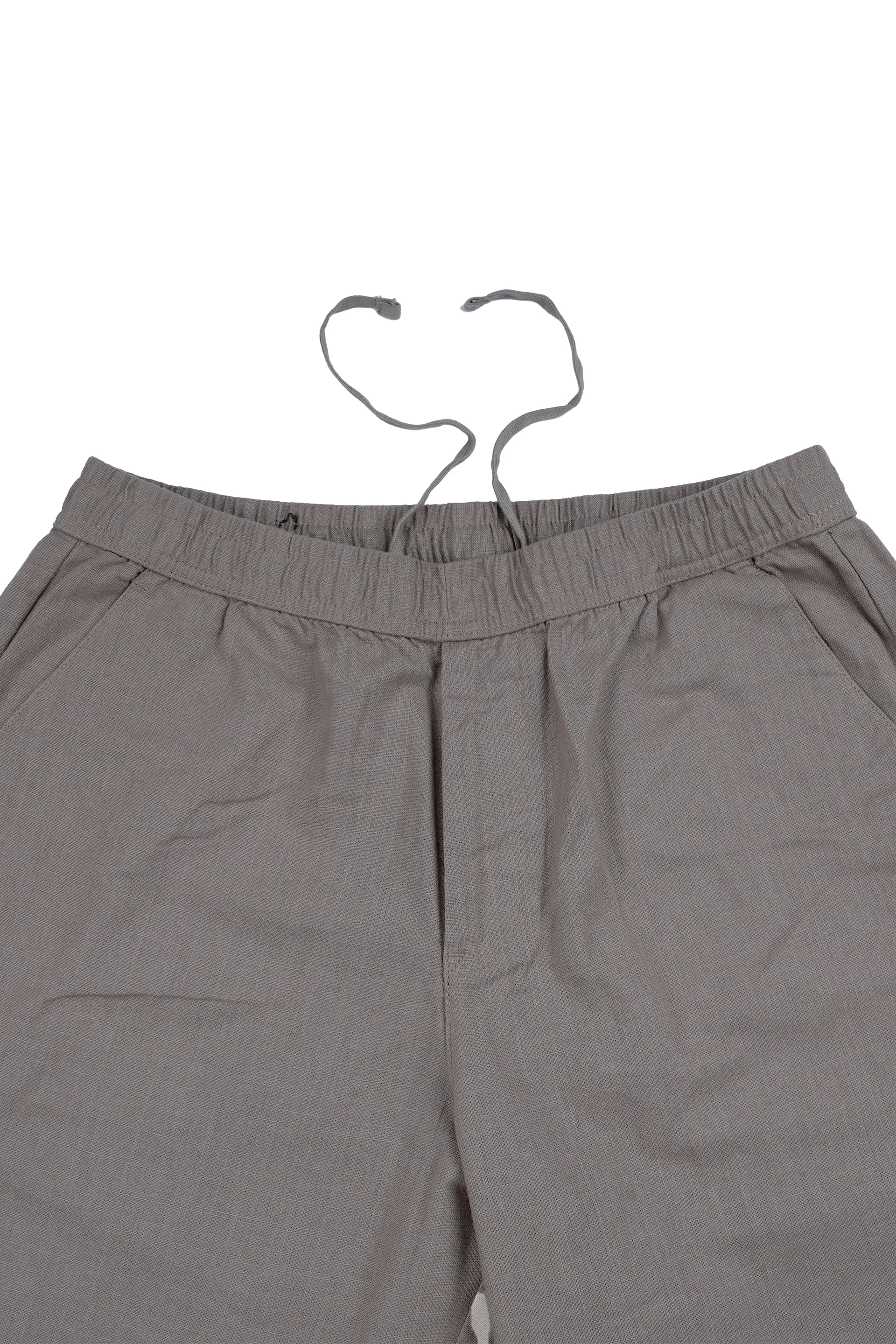 RAW SLUB RELAXED FLEXIWAIST PANTS IN BEIGE