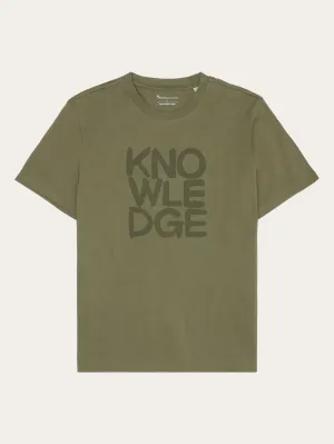 Regular short sleeve heavy single t-shirt - Regenerative Organic Certified™ - GOTS/Vegan - Burned Olive