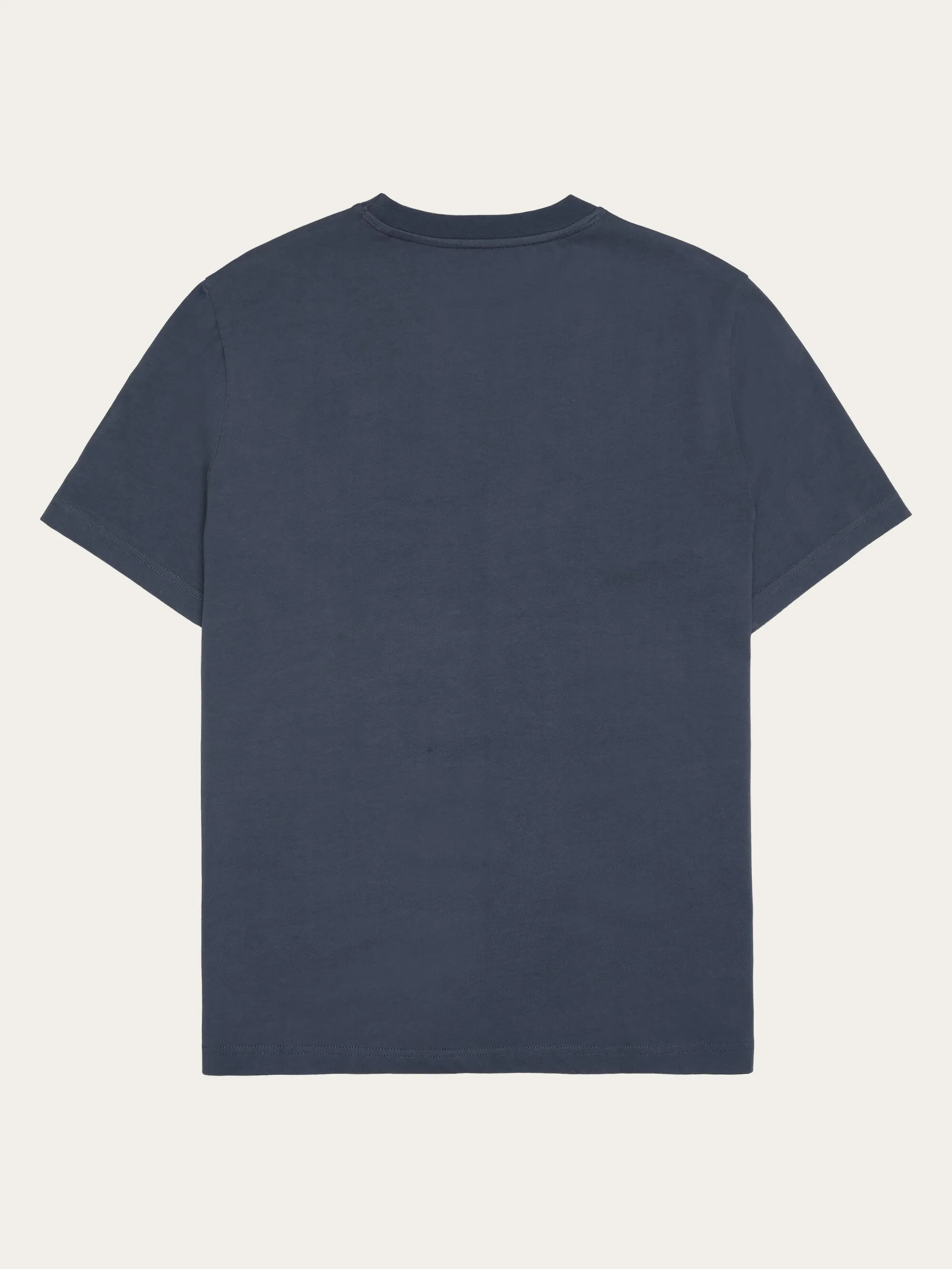 Regular short sleeve heavy single t-shirt - Regenerative Organic Certified™ - GOTS/Vegan - Vintage Indigo