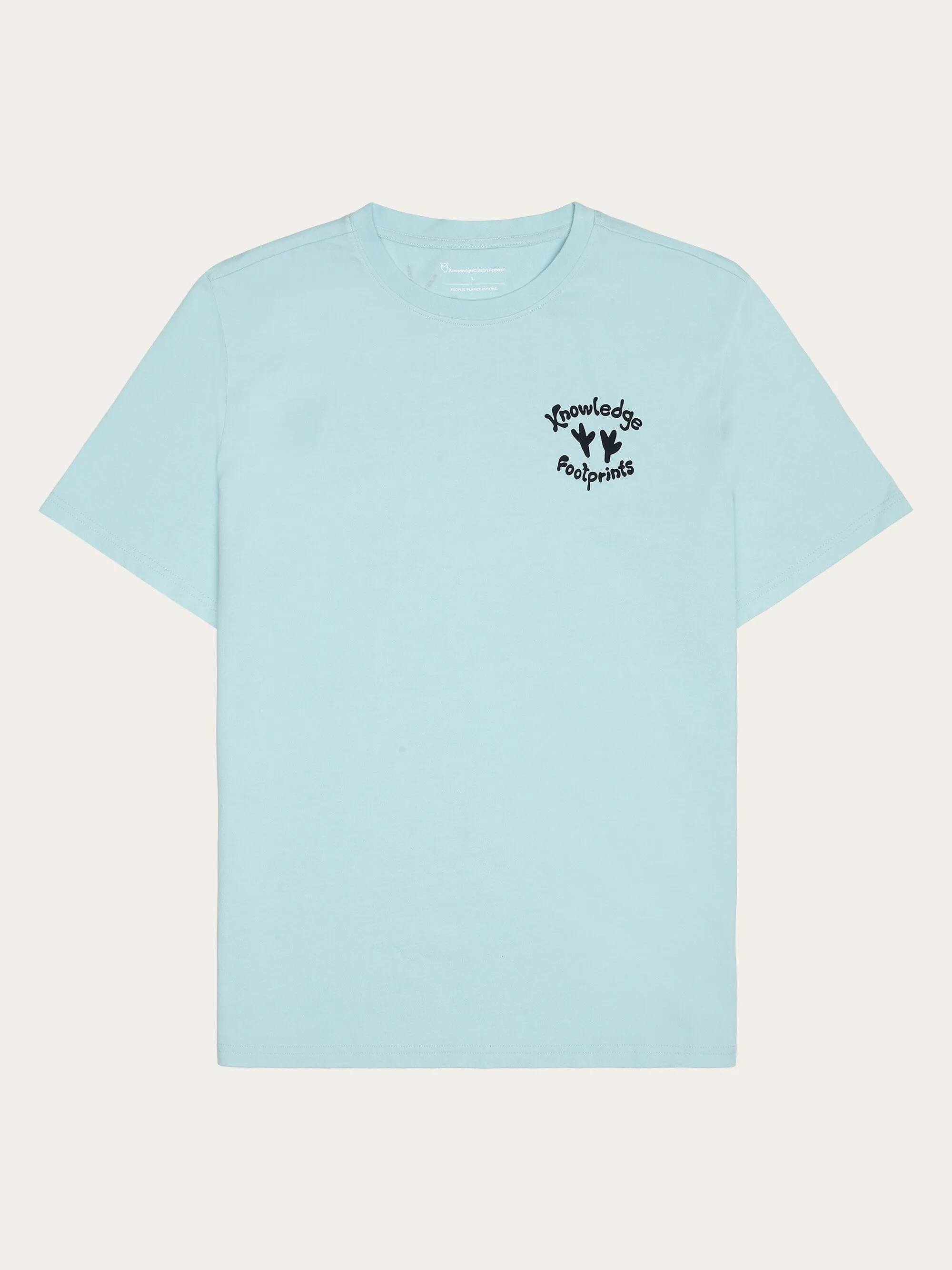 Regular single jersey printed t-shirt - Regenerative Organic Certified™ - GOTS/Vegan - Aqua-Esque