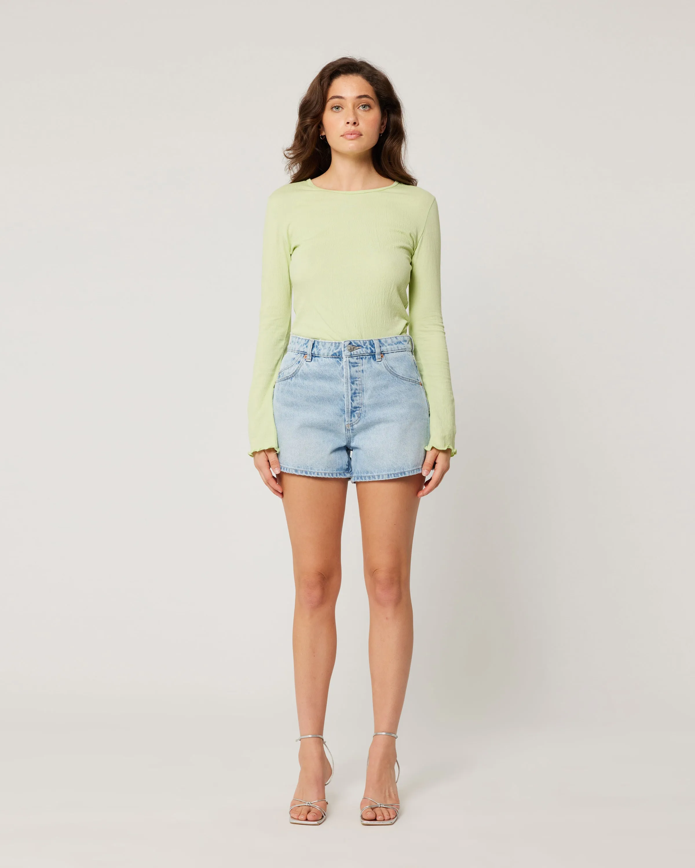 ROLLAS Original Longbeach Denim Short - Light Vintage Blue
