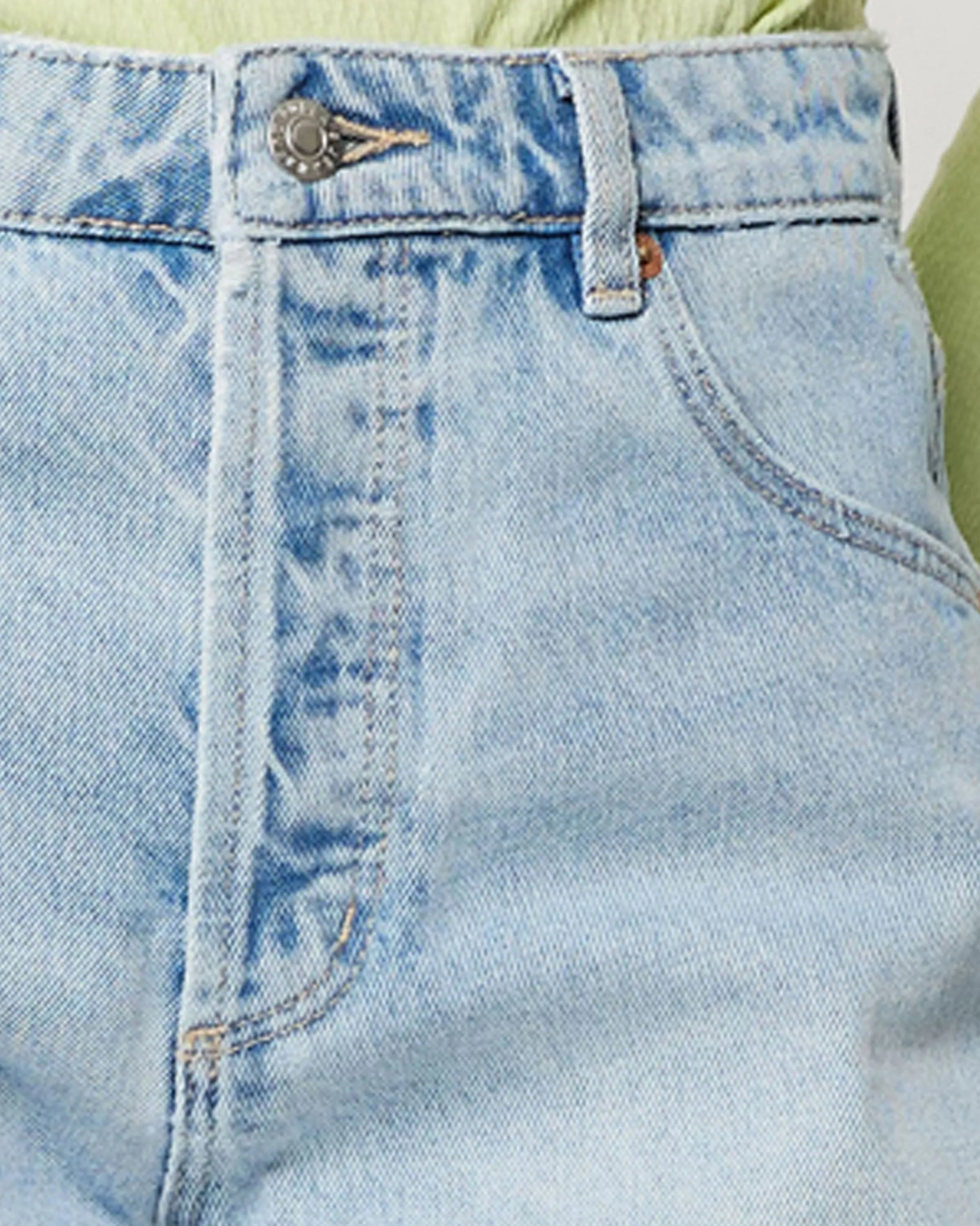 ROLLAS Original Longbeach Denim Short - Light Vintage Blue