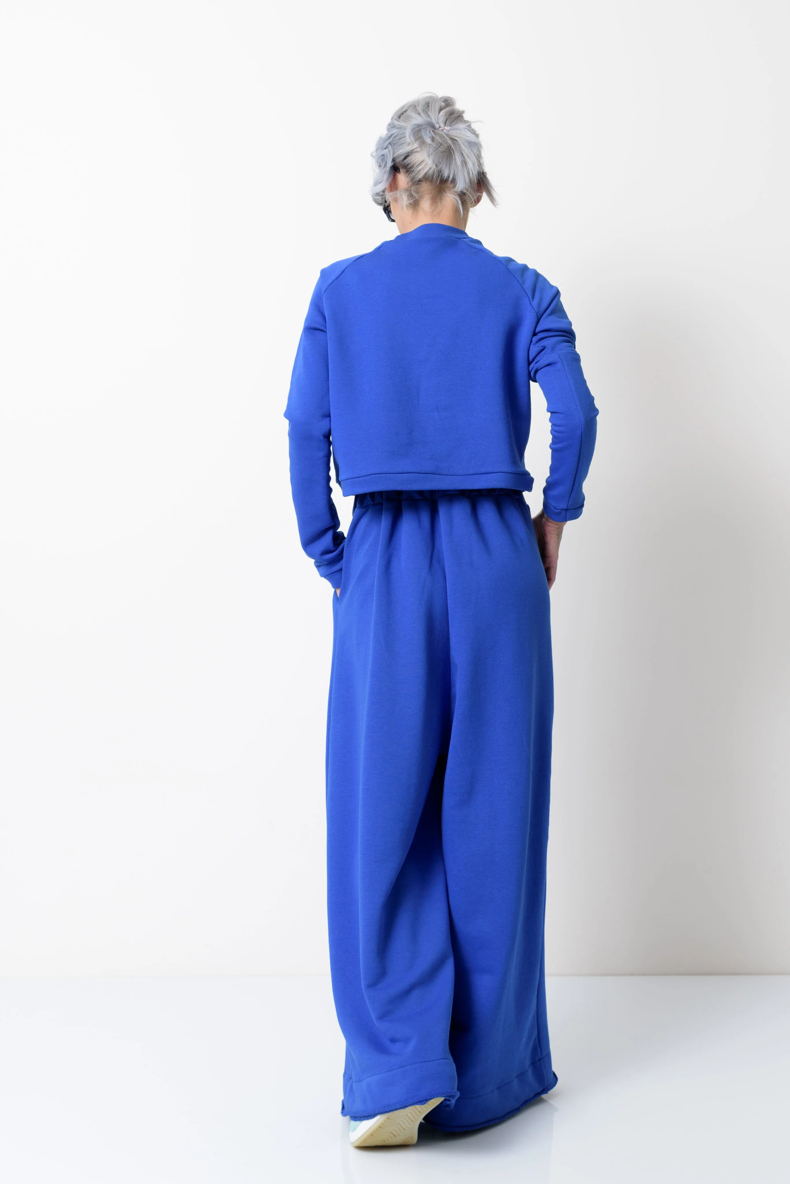 Royal Blue Two Piece Tracksuit Set For Women