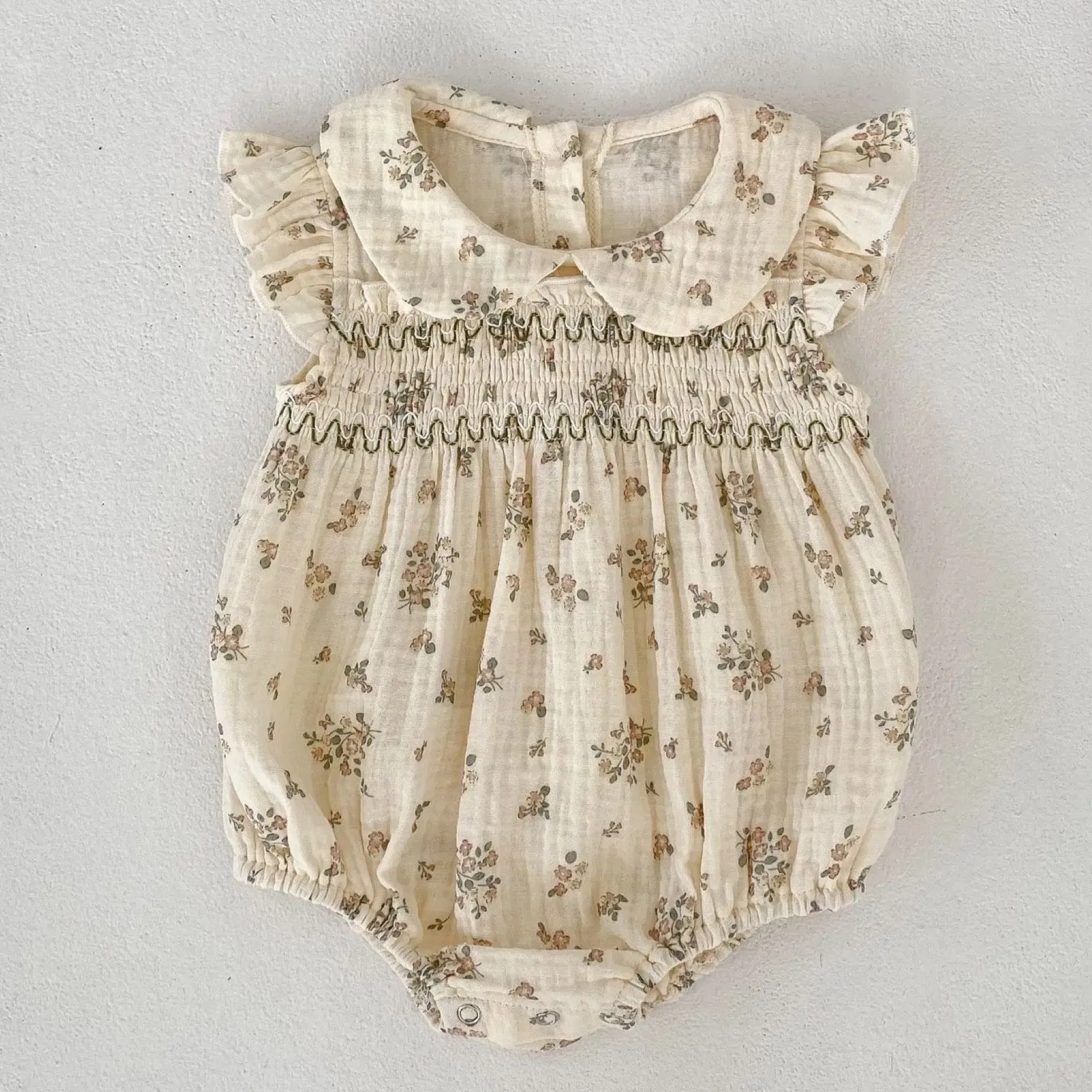 Ruffle Floral Romper
