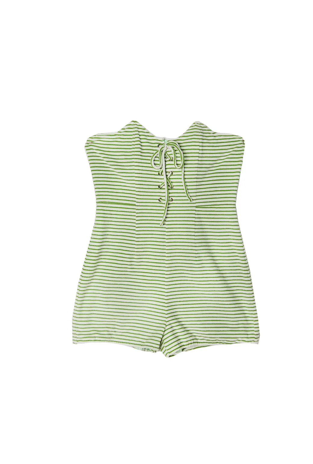 SAMPLE Barbie Bustier Romper - Terry Cloth