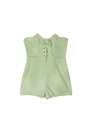 SAMPLE Barbie Bustier Romper - Terry Cloth
