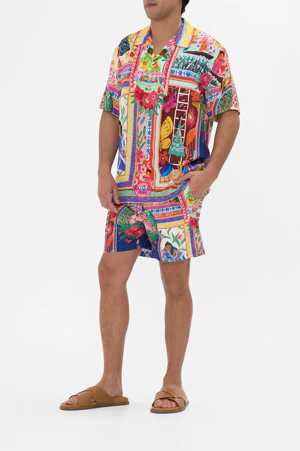 SHORT SLEEVE CAMP COLLARED SHIRT ROEQIYAS REALM