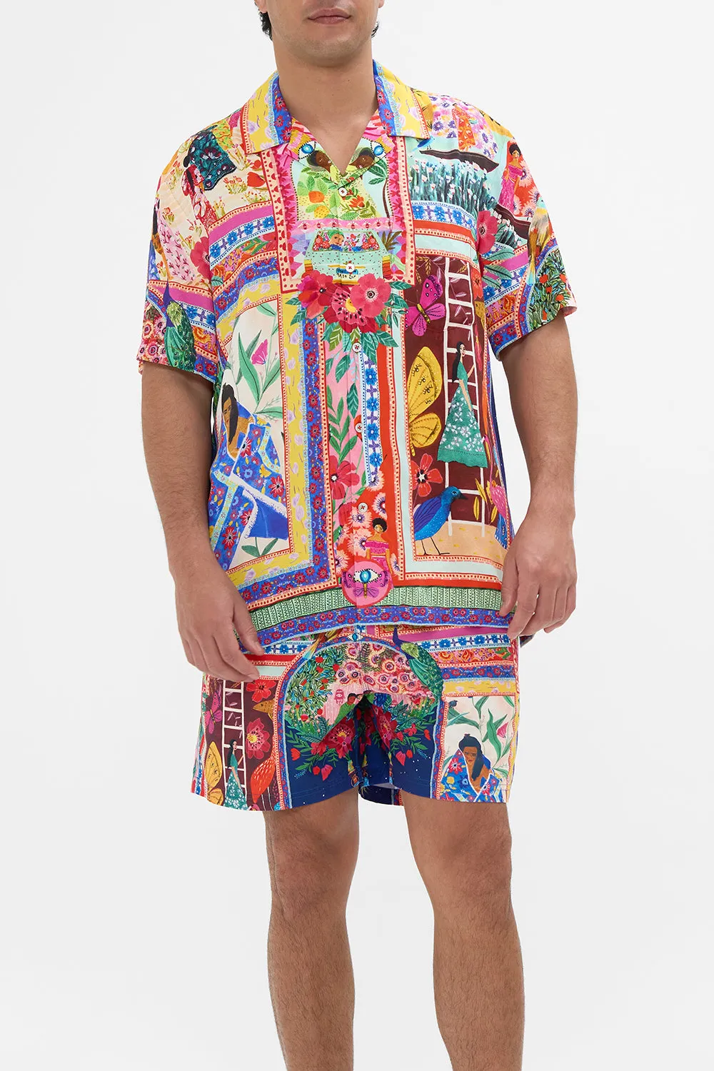 SHORT SLEEVE CAMP COLLARED SHIRT ROEQIYAS REALM