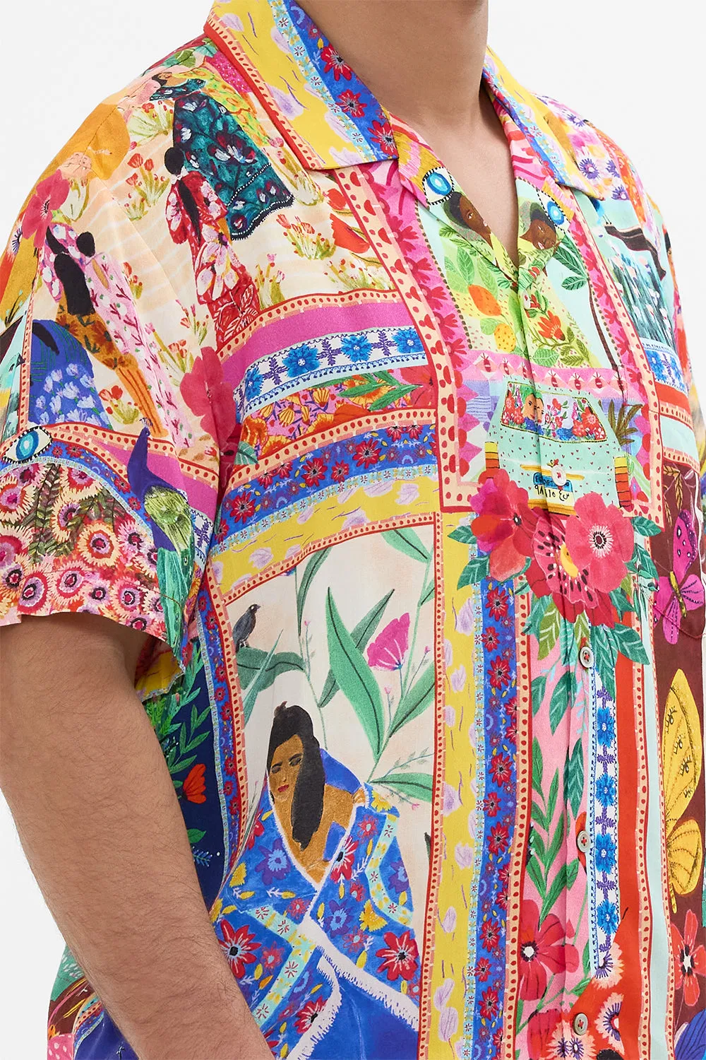 SHORT SLEEVE CAMP COLLARED SHIRT ROEQIYAS REALM