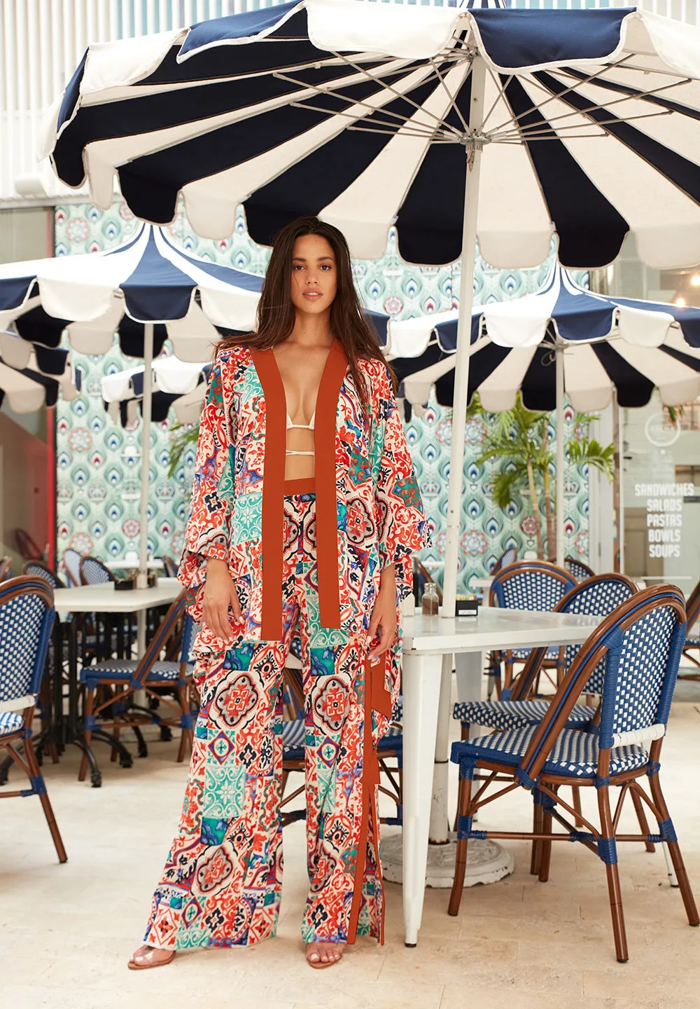 Siciliana - Carmella Kimono (Red)