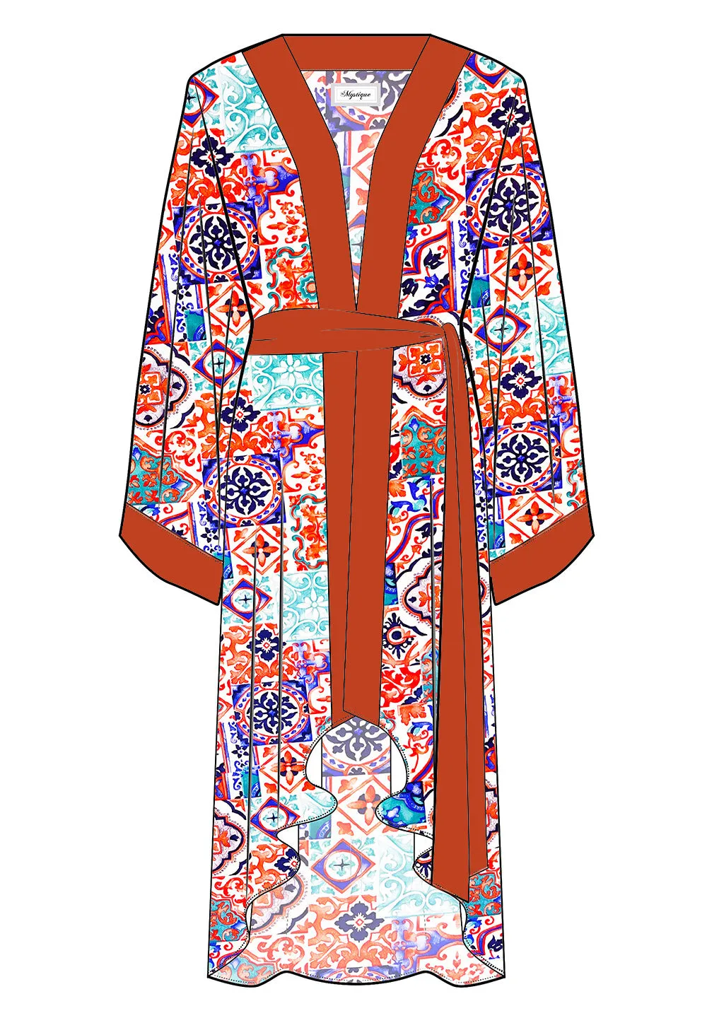 Siciliana - Carmella Kimono (Red)