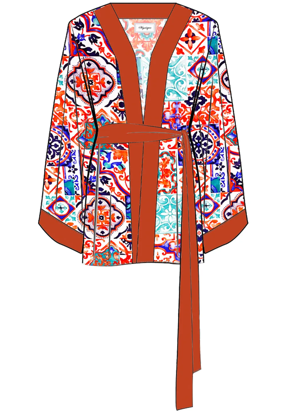 Siciliana - Carmella Kimono (Red)