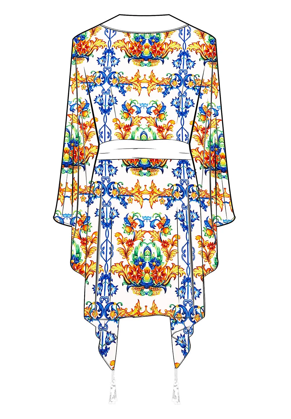 Siciliana - Chiara Kimono (Off-White)