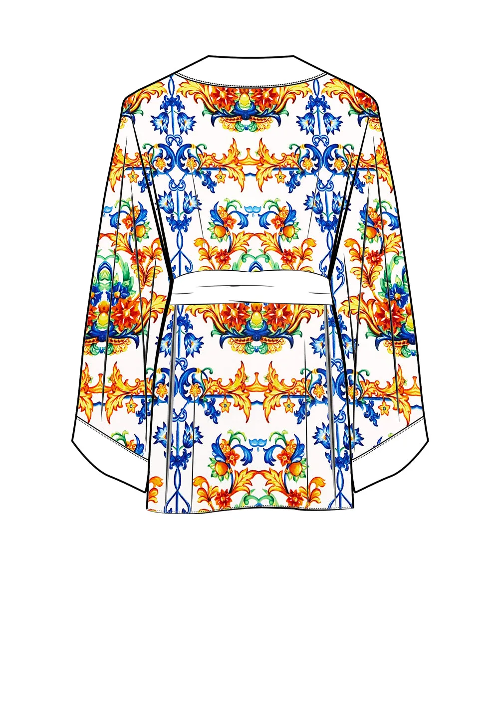 Siciliana - Chiara Kimono (Off-White)