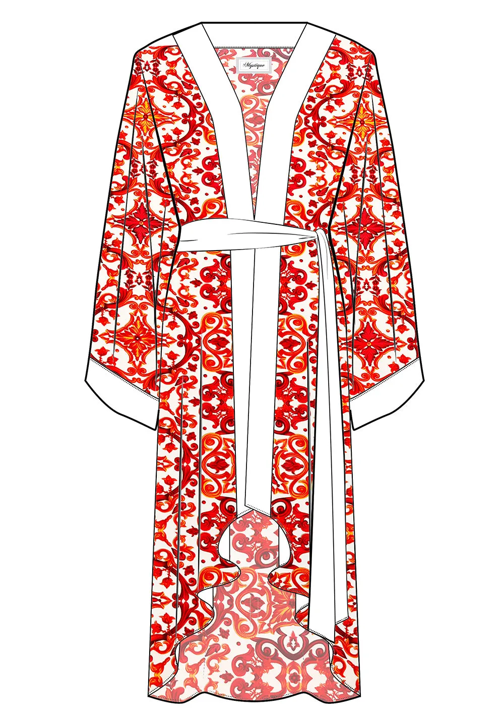 Siciliana - Rosa Kimono (Off-White)