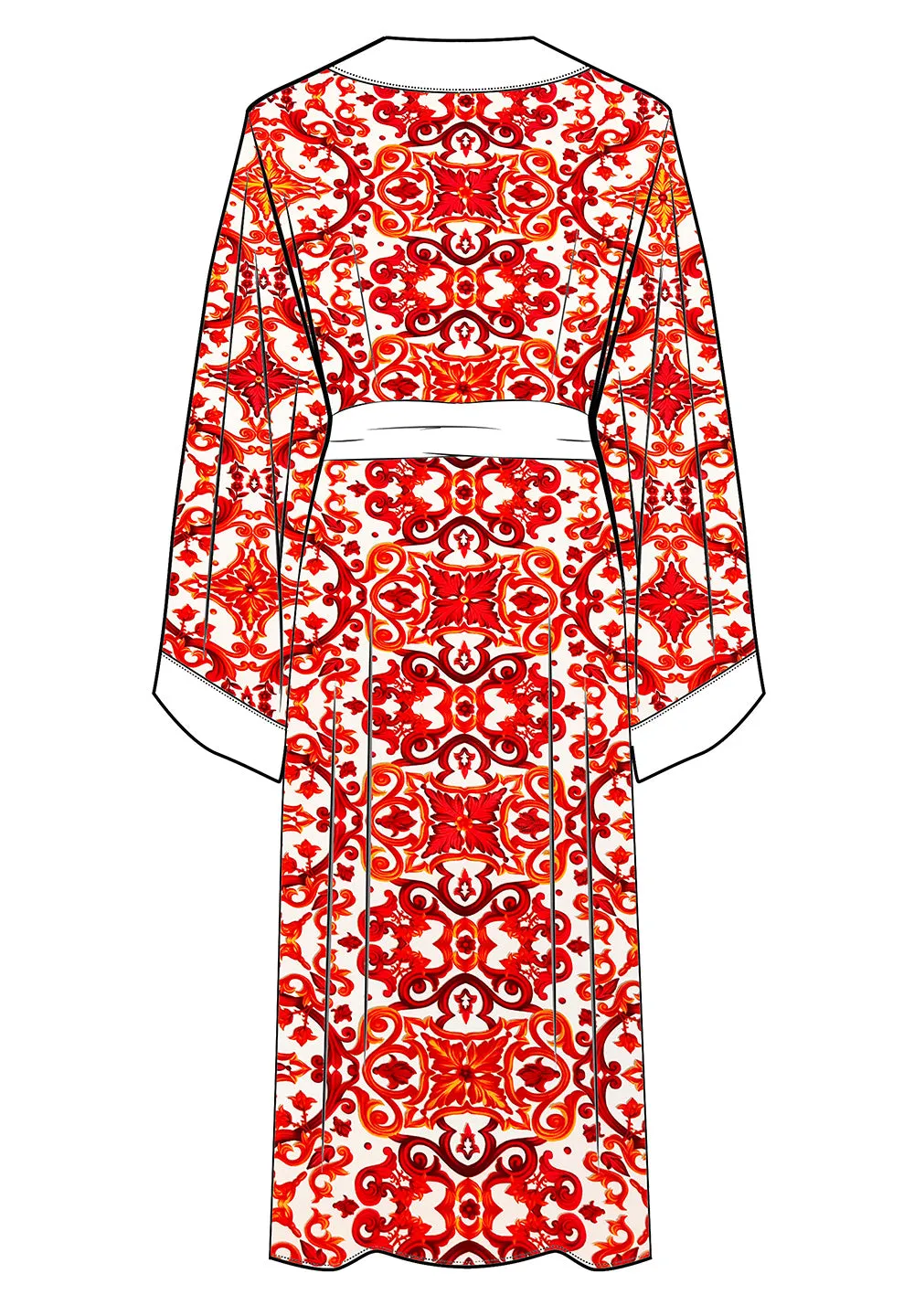 Siciliana - Rosa Kimono (Off-White)