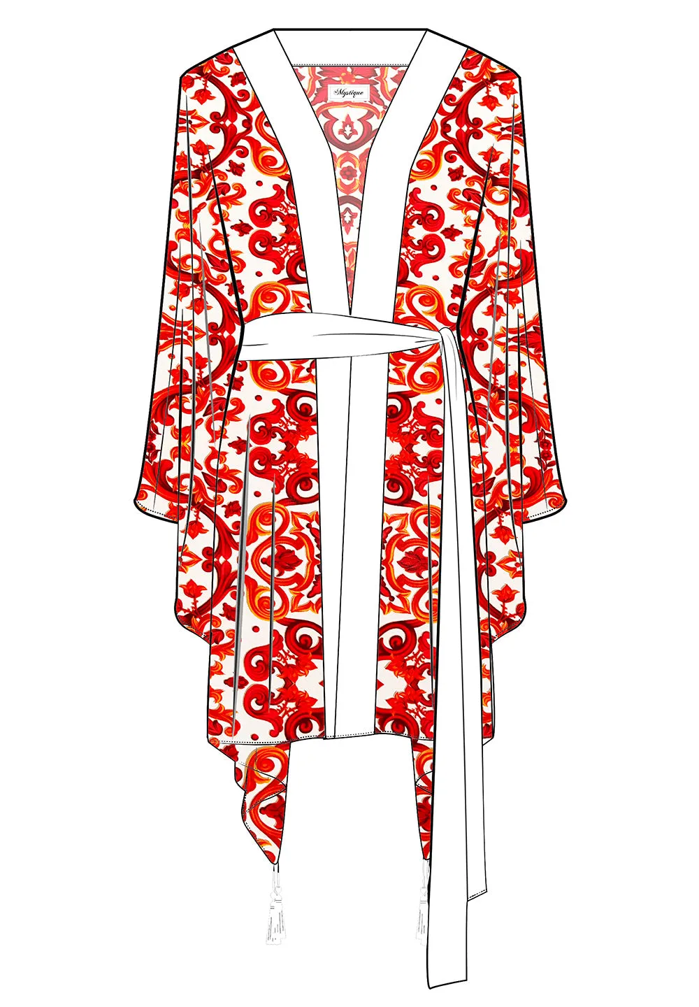 Siciliana - Rosa Kimono (Off-White)