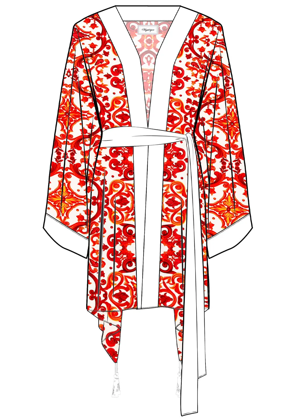 Siciliana - Rosa Kimono (Off-White)