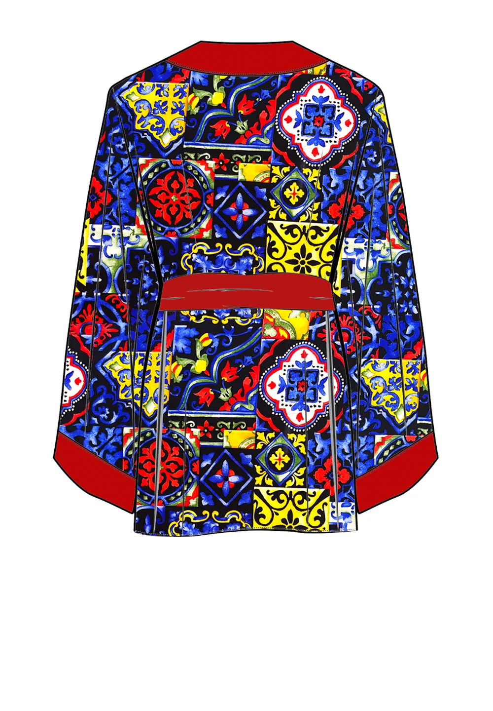 Siciliana - Valentina Kimono (Red)
